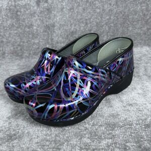 Dansko XP 2.0 Clogs Women's EU 38 US 7.5-8 Patent Ribbon Professional Nursing